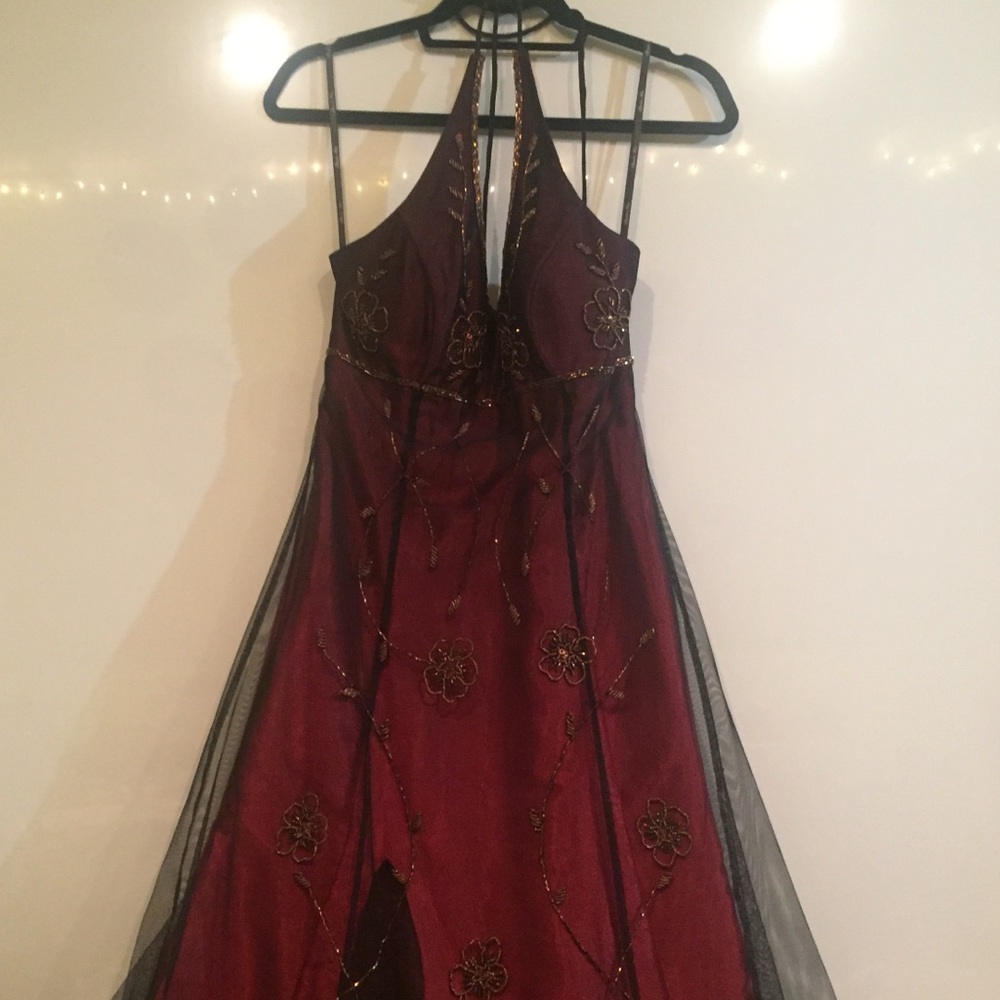 Burgundy Ballgown